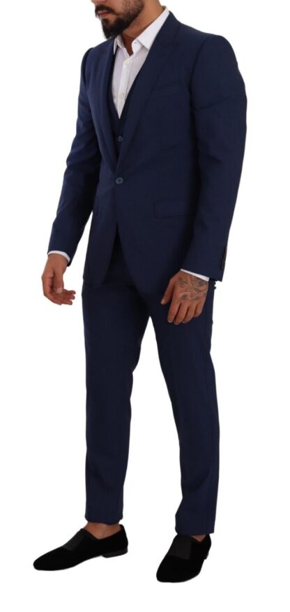 Dolce & Gabbana - Elegant Slim Fit Wool Blend Three Piece Suit