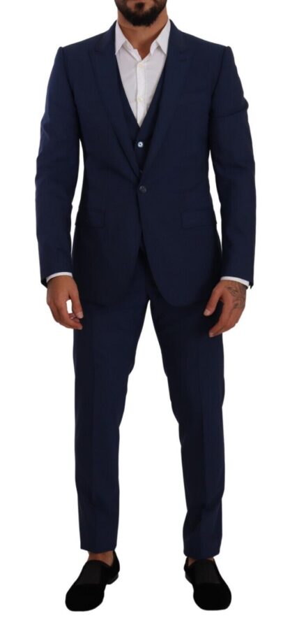 Dolce & Gabbana - Elegant Slim Fit Wool Blend Three Piece Suit