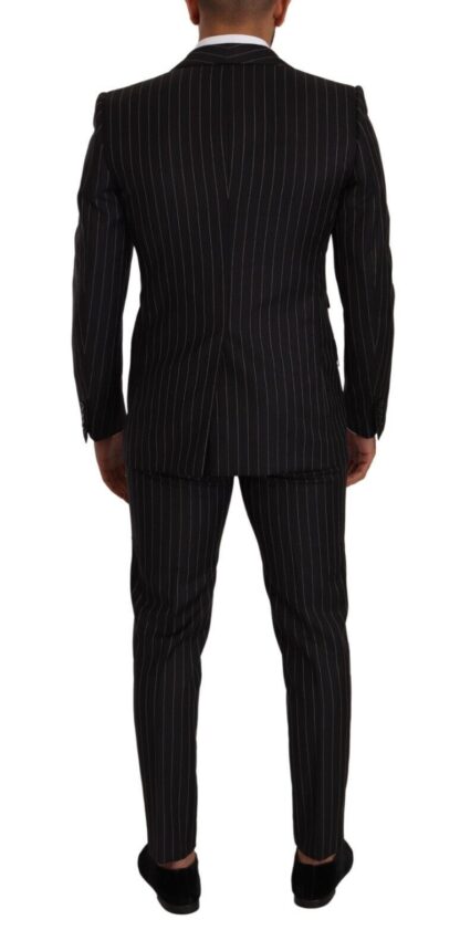 Dolce & Gabbana - Sleek Striped Wool Three-Piece Suit