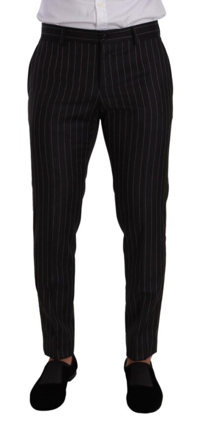 Dolce & Gabbana - Sleek Striped Wool Three-Piece Suit