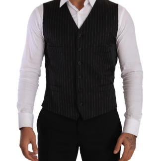 Dolce & Gabbana - Elegant Striped Double-Breasted Dress Vest