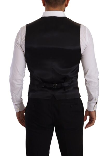 Dolce & Gabbana - Elegant Black Striped Formal Vest