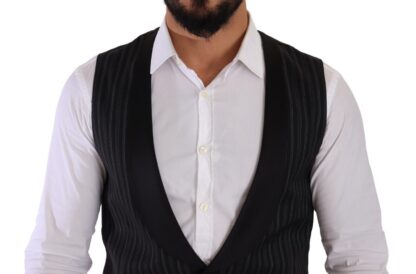 Dolce & Gabbana - Elegant Striped Formal Dress Vest