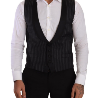 Dolce & Gabbana - Elegant Striped Double-Breasted Dress Vest