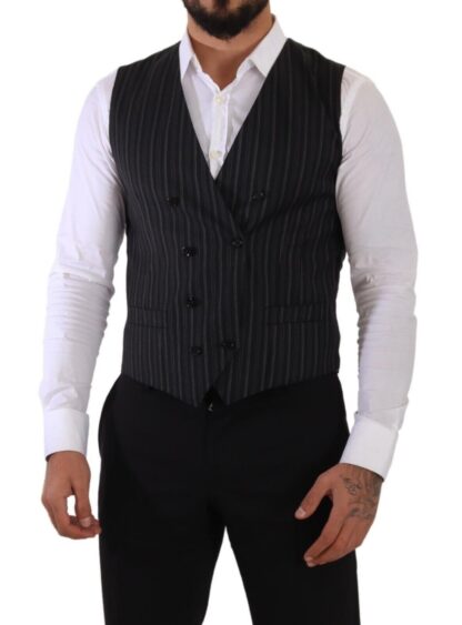 Dolce & Gabbana - Elegant Striped Double-Breasted Dress Vest