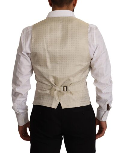 Dolce & Gabbana - Elegant Single Breasted Dress Vest in Beige