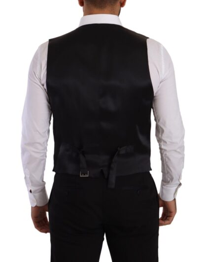 Dolce & Gabbana - Elegant Grey Double-Breasted Dress Vest