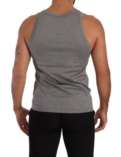 Dolce & Gabbana - Elegant Melange Grey Tank Top T-Shirt