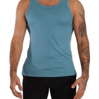 Dolce & Gabbana - Elegant Melange Grey Tank Top T-Shirt