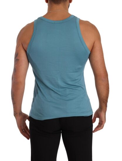 Dolce & Gabbana - Elegant Light Blue Silk Blend Tank Top