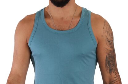 Dolce & Gabbana - Elegant Light Blue Silk Blend Tank Top