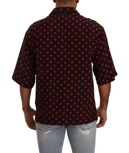 Dolce & Gabbana - Elegant Silk Polka Dots Button-Down Shirt