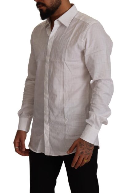 Dolce & Gabbana - Elegant White Cotton Dress Shirt - Slim Fit