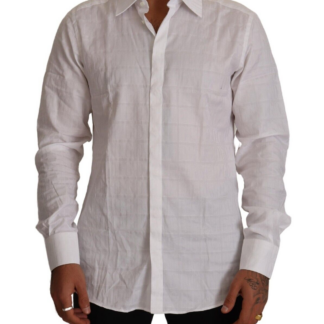 Dolce & Gabbana - Elegant Silk Patterned Dress Shirt