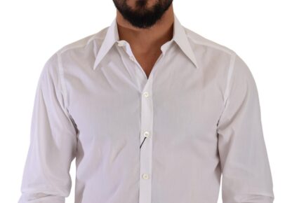 Dolce & Gabbana - Elegant White Cotton Dress Shirt - Slim Fit