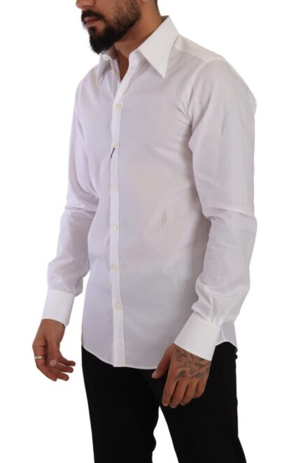 Dolce & Gabbana - Elegant White Cotton Dress Shirt - Slim Fit