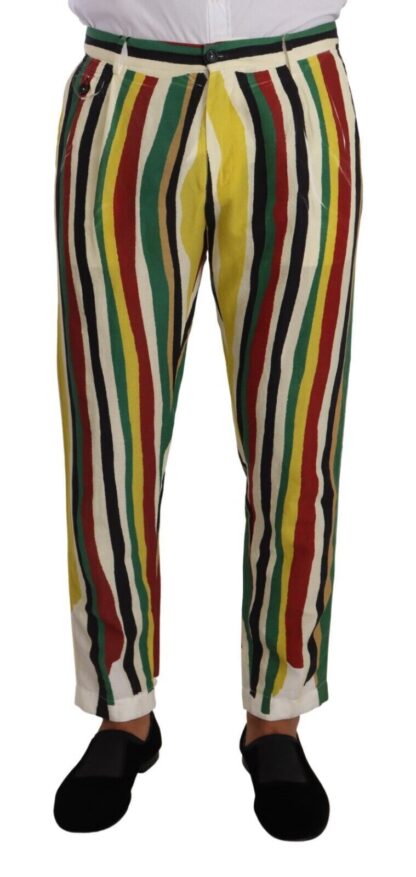 Dolce & Gabbana - Elegant Striped Skinny Pants