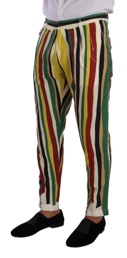 Dolce & Gabbana - Elegant Striped Skinny Pants