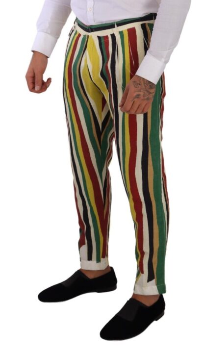 Dolce & Gabbana - Elegant Striped Skinny Pants