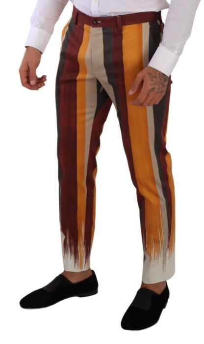 Dolce & Gabbana - Multicolor Striped Skinny Pants