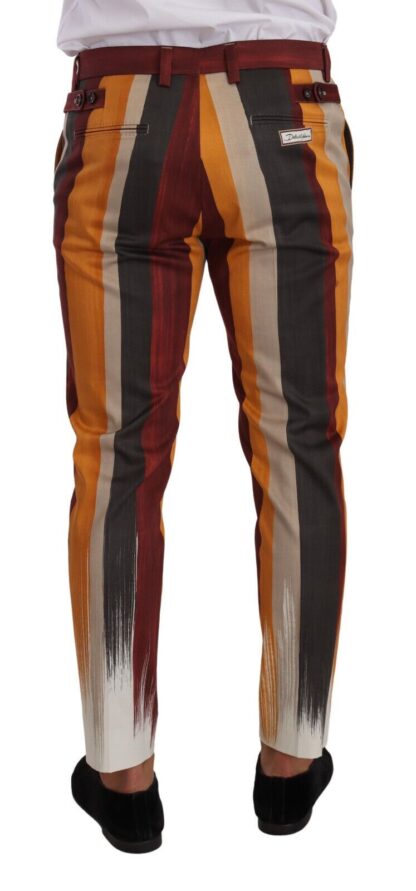 Dolce & Gabbana - Multicolor Striped Skinny Pants