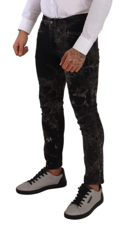 Dolce & Gabbana - Slim Fit Patterned Skinny Jeans