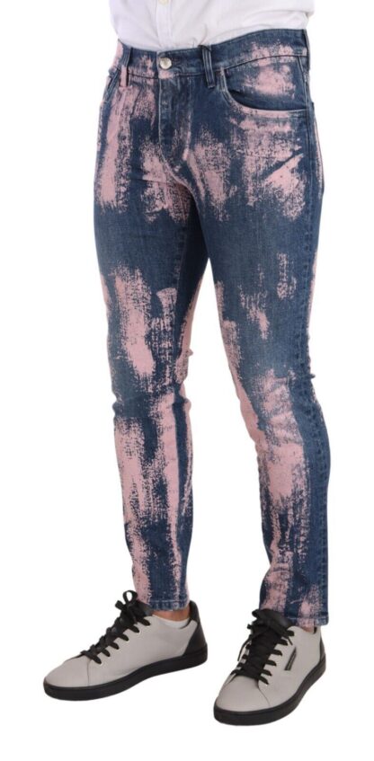 Dolce & Gabbana - Elegant Skinny Slim Fit Denim Jeans in Tie Dye