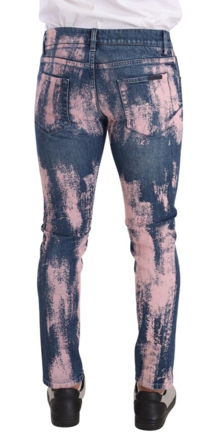 Dolce & Gabbana - Elegant Skinny Slim Fit Denim Jeans in Tie Dye