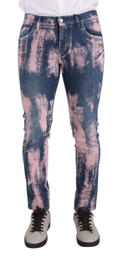 Dolce & Gabbana - Elegant Skinny Slim Fit Denim Jeans in Tie Dye