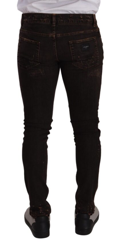 Dolce & Gabbana - Slim Fit Distressed Skinny Denim Jeans