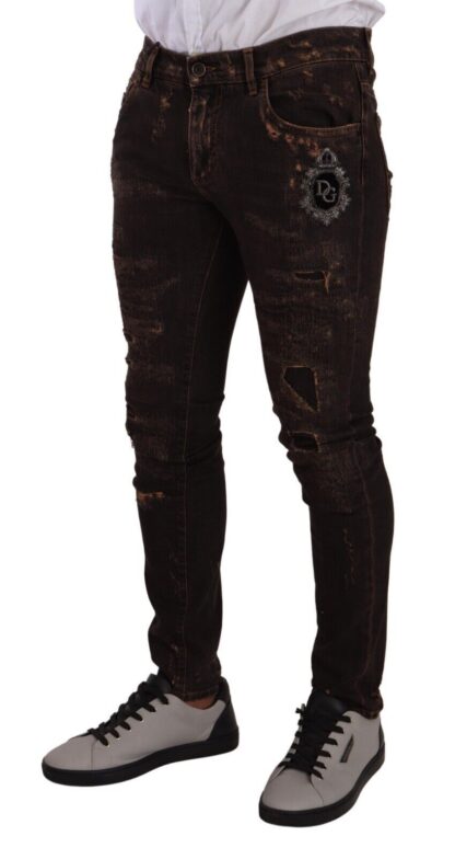 Dolce & Gabbana - Slim Fit Distressed Skinny Denim Jeans