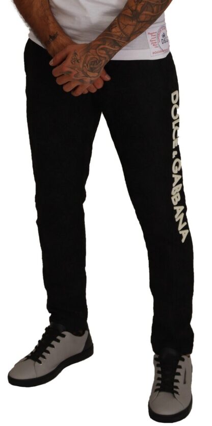 Dolce & Gabbana - Elegant Black Jogging Sweat Pants