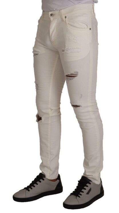 Dolce & Gabbana - Elegant White Skinny Denim Jeans