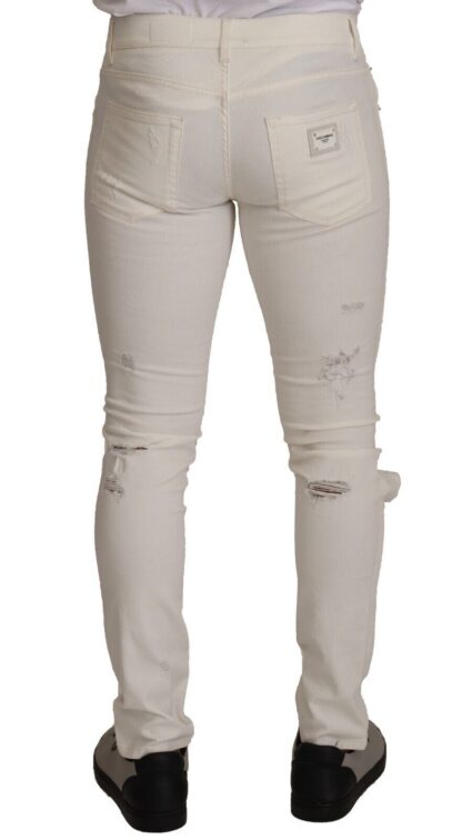 Dolce & Gabbana - Elegant White Skinny Denim Jeans