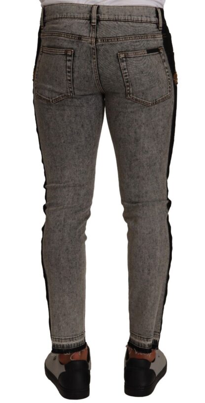 Dolce & Gabbana - Chic Embellished Crown Skinny Jeans