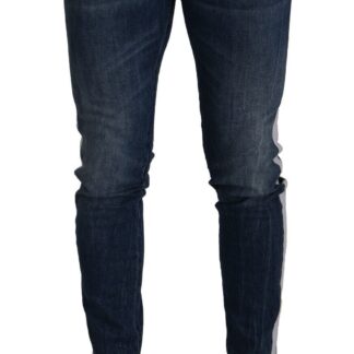 Dolce & Gabbana - Chic Embellished Crown Skinny Jeans