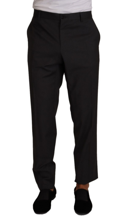 Dolce & Gabbana - Elegant Grey Wool Dress Trousers