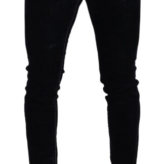 Dolce & Gabbana - Blue Cotton Stretch Skinny Slim Fit Jeans