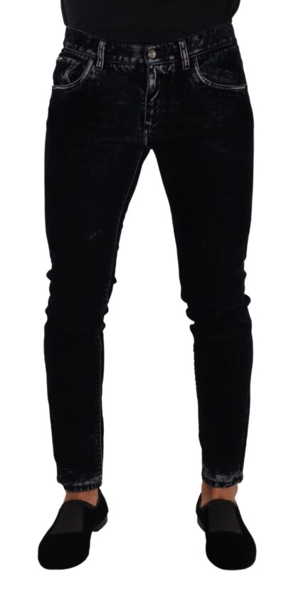 Dolce & Gabbana - Sleek Black Skinny Denim Jeans