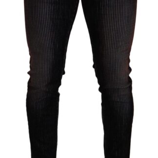 Dolce & Gabbana - Elegant Striped Skinny Trousers