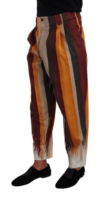 Dolce & Gabbana - Elegant Striped Skinny Trousers