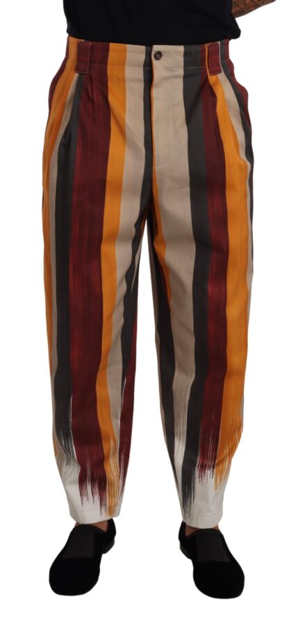 Dolce & Gabbana - Elegant Striped Skinny Trousers