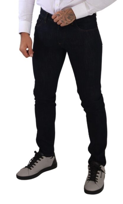 Dolce & Gabbana - Elegant Slim-Fit Dark Blue Denim Jeans