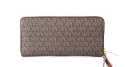 Michael Kors - Jet Set Travel Large Brown Signature Continental Wristlet Wallet