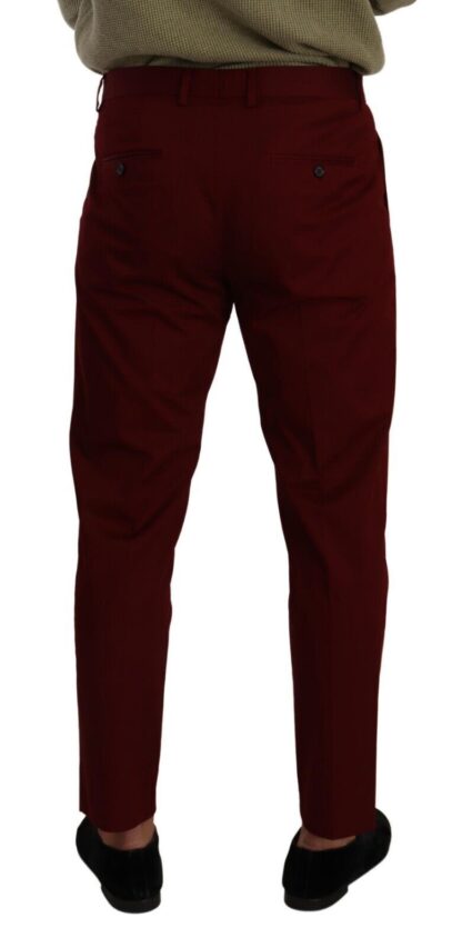 Dolce & Gabbana - Elegant Dark Red Dress Chinos for Men