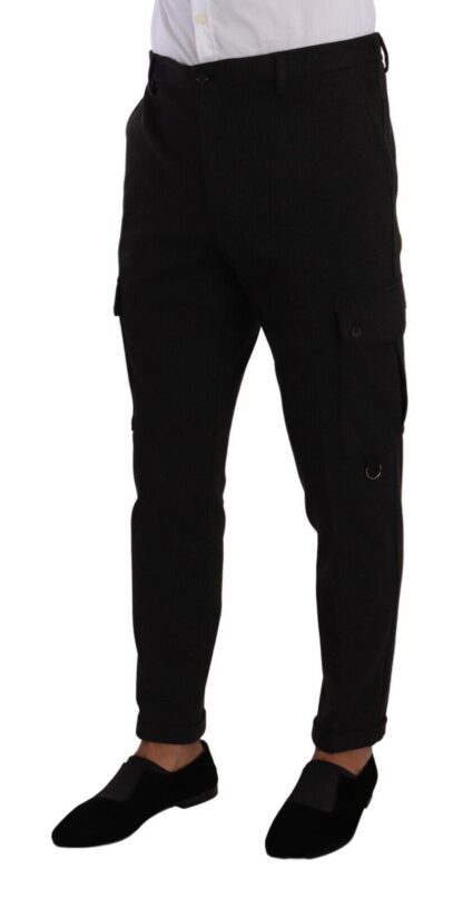 Dolce & Gabbana - Sleek Skinny Cargo Pants in Timeless Black