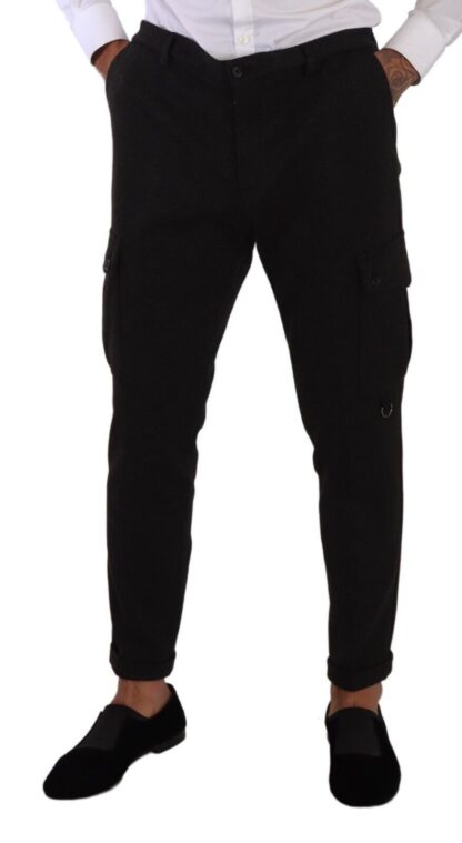 Dolce & Gabbana - Sleek Skinny Cargo Pants in Timeless Black