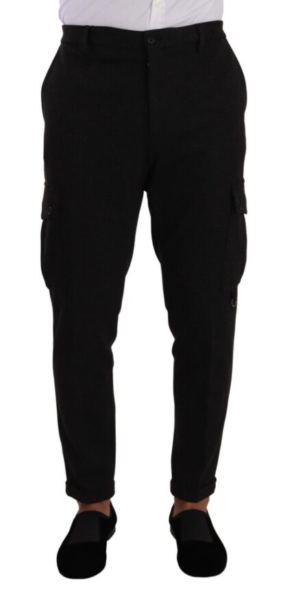 Dolce & Gabbana - Sleek Skinny Cargo Pants in Timeless Black