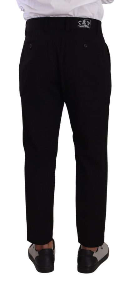 Dolce & Gabbana - Elegant Tapered Black Cotton Chinos