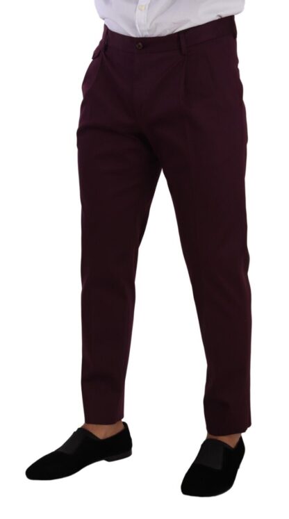 Dolce & Gabbana - Elegant Purple Chinos for the Modern Man